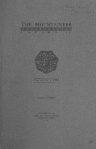 The Mountaineer 1909 cover